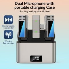 ميكروفون Jmary MW-15 لاسلكي 2.4G مع علبة شحن