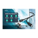 UGREEN كابل USB-C إلى USB-C Thunderbolt 4 طول 0.8م (أسود) US501